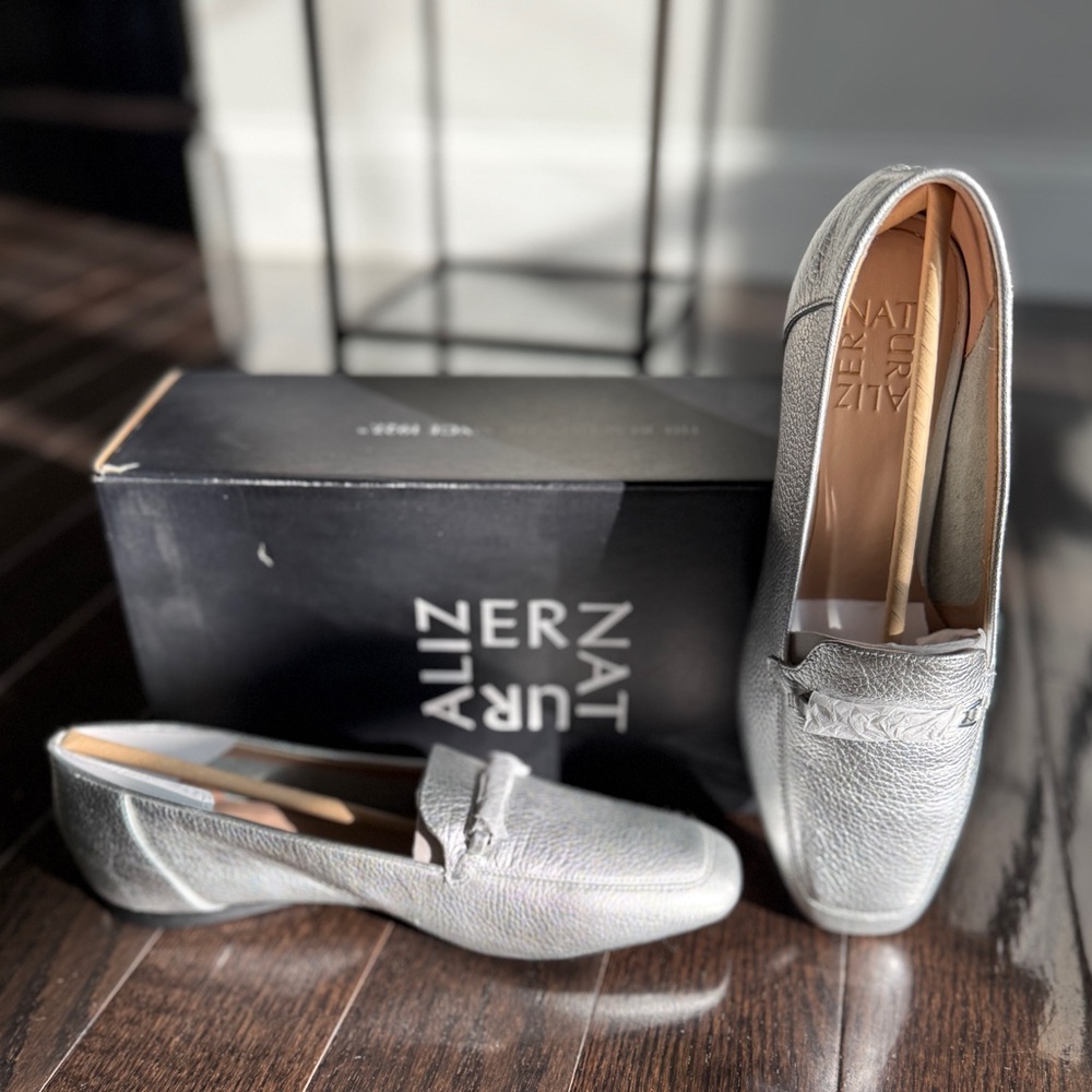 Naturalizer Cecilia, Silver Loafers